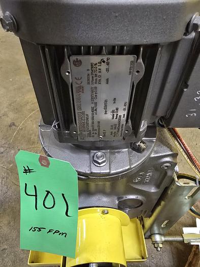 Used Transnorm 90 Degree Belted Curve Conveyor TS1500/140 23" Belt, 23" IR (#400)