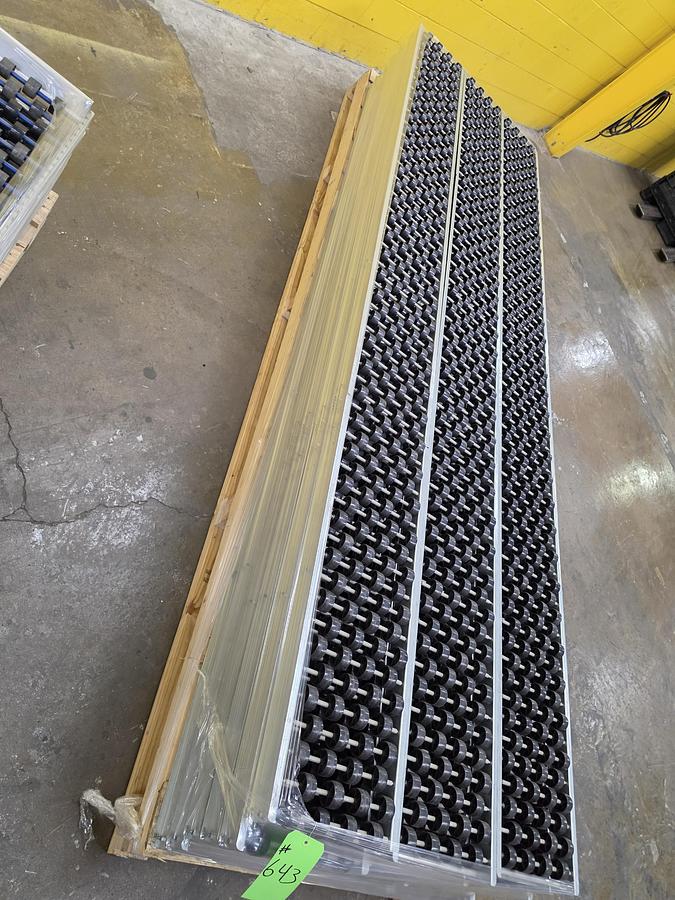 Used UNEX Span Track Wheel Bed Conveyor 12.75" x 11'4.5" (#643)
