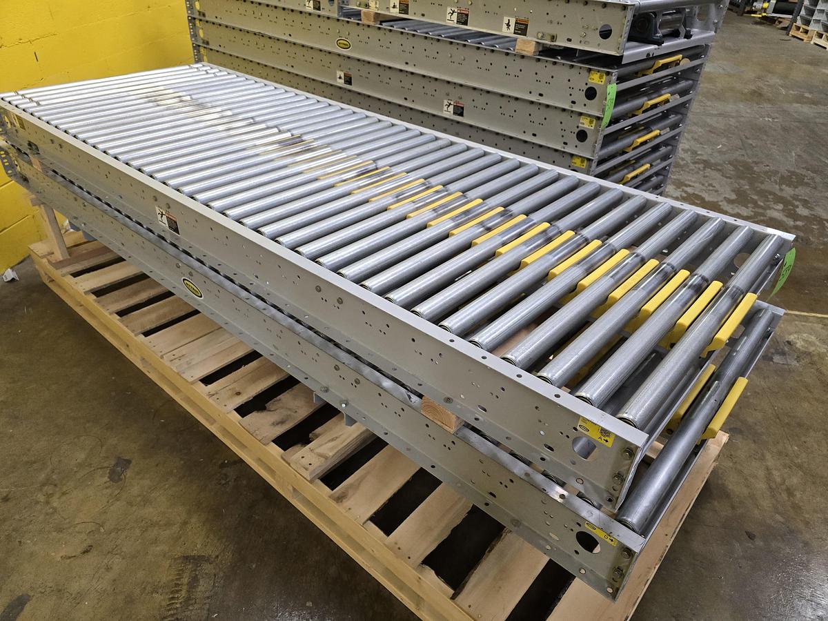 Used Hytrol ABLR Live Roller Conveyor 42" x 89'6" (#589)