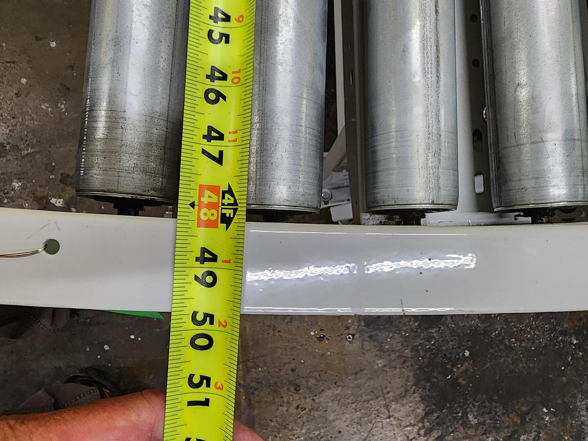 2021 UNUSED Roach 51" x 90 Degree Curve Live Roller Conveyor (#702)