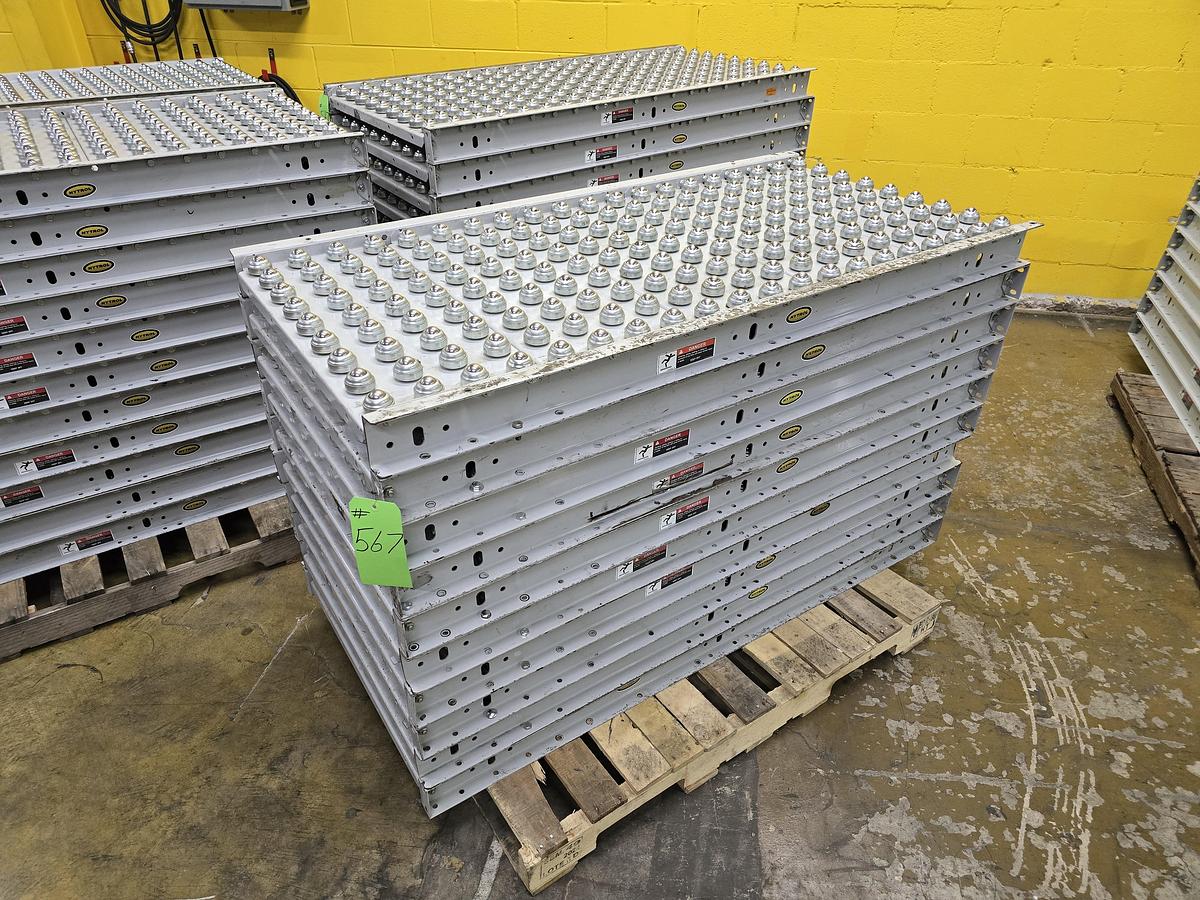 Used Hytrol Roller Ball Transfer Table Conveyor 30" x 63" (#566)