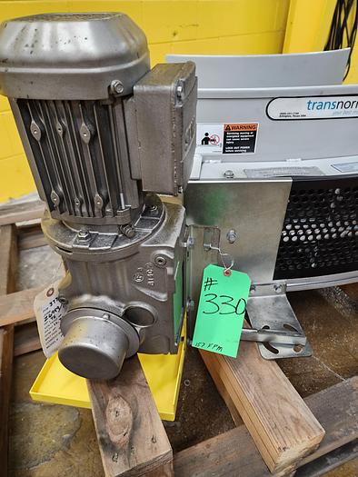 Used Transnorm 60 Degree Belted Curve Conveyor TS1500/140  18" Belt, 27" IR (#330)