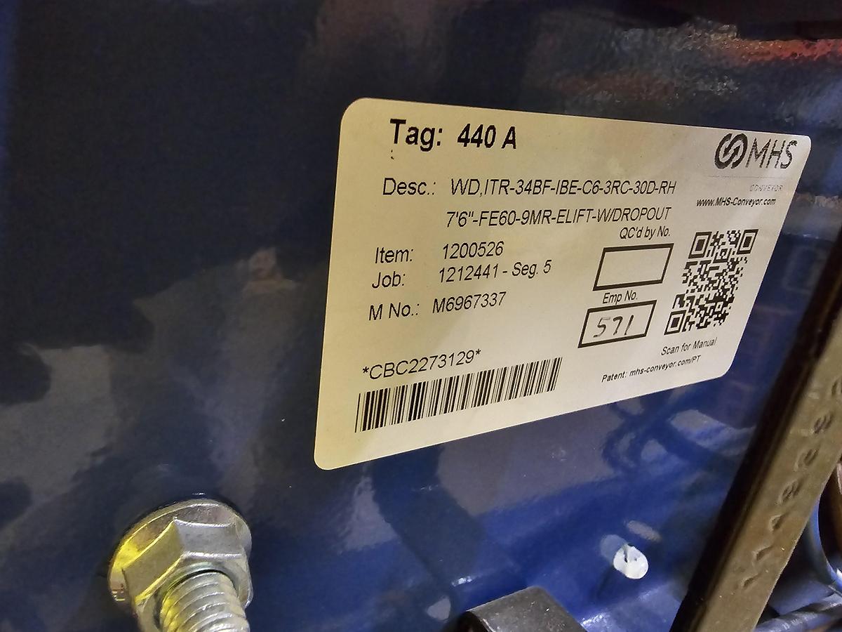 Used MHS Itoh Denki 34"BF MDR RH 30 Degree Spur (#284)