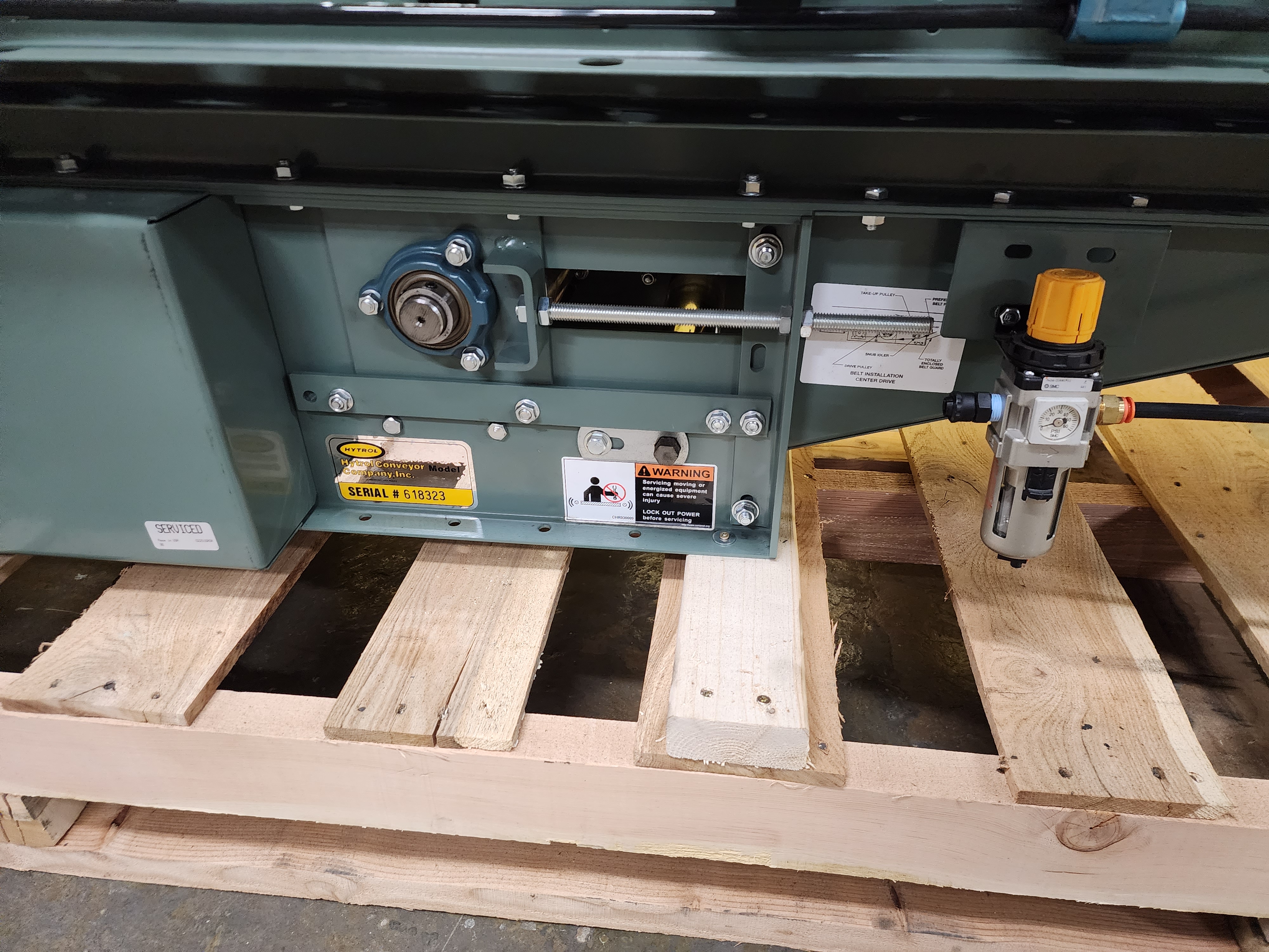 Used Hytrol ABEZ Zero Pressure Accumulation Roller Conveyor 24" x 35' (#188)