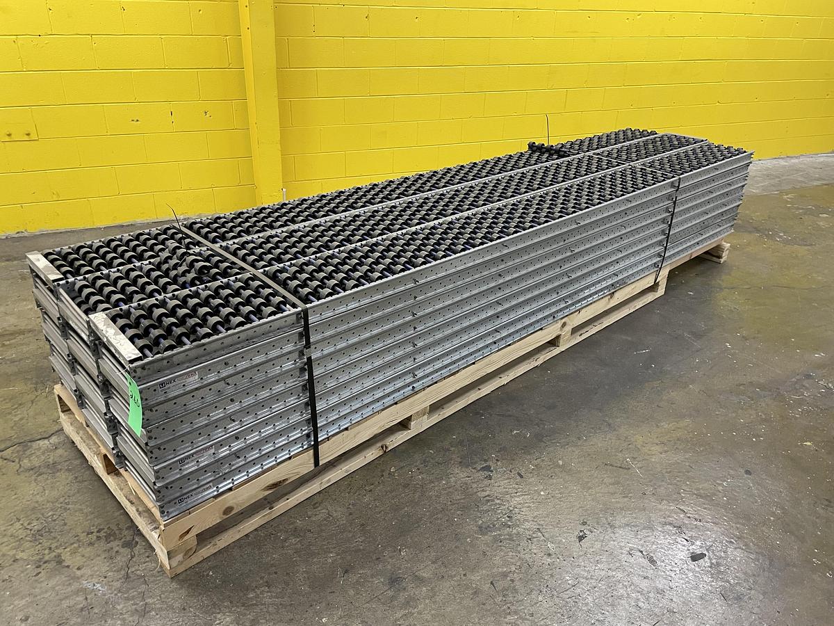 Used Span Track Carton Flow Conveyor 9.5" x 72" Lot of 4