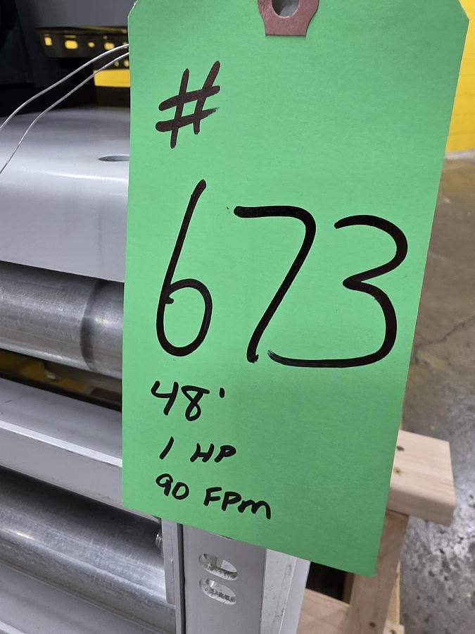 Used Hytrol ABLR Live Roller Conveyor 30" x 48' (#673)