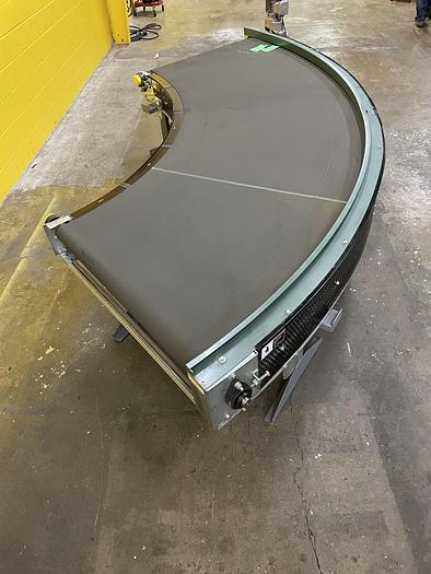 Used Transnorm 90 Degree Belted Curve Conveyor TS1500/140 V2 44" Belt, 61" IR (#177,178,179)