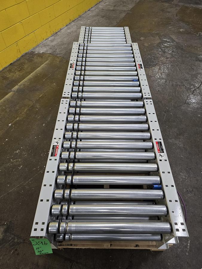 Used Intelligrated 27" x 15' MDR Zero Pressure Accumulation Conveyor (#296)