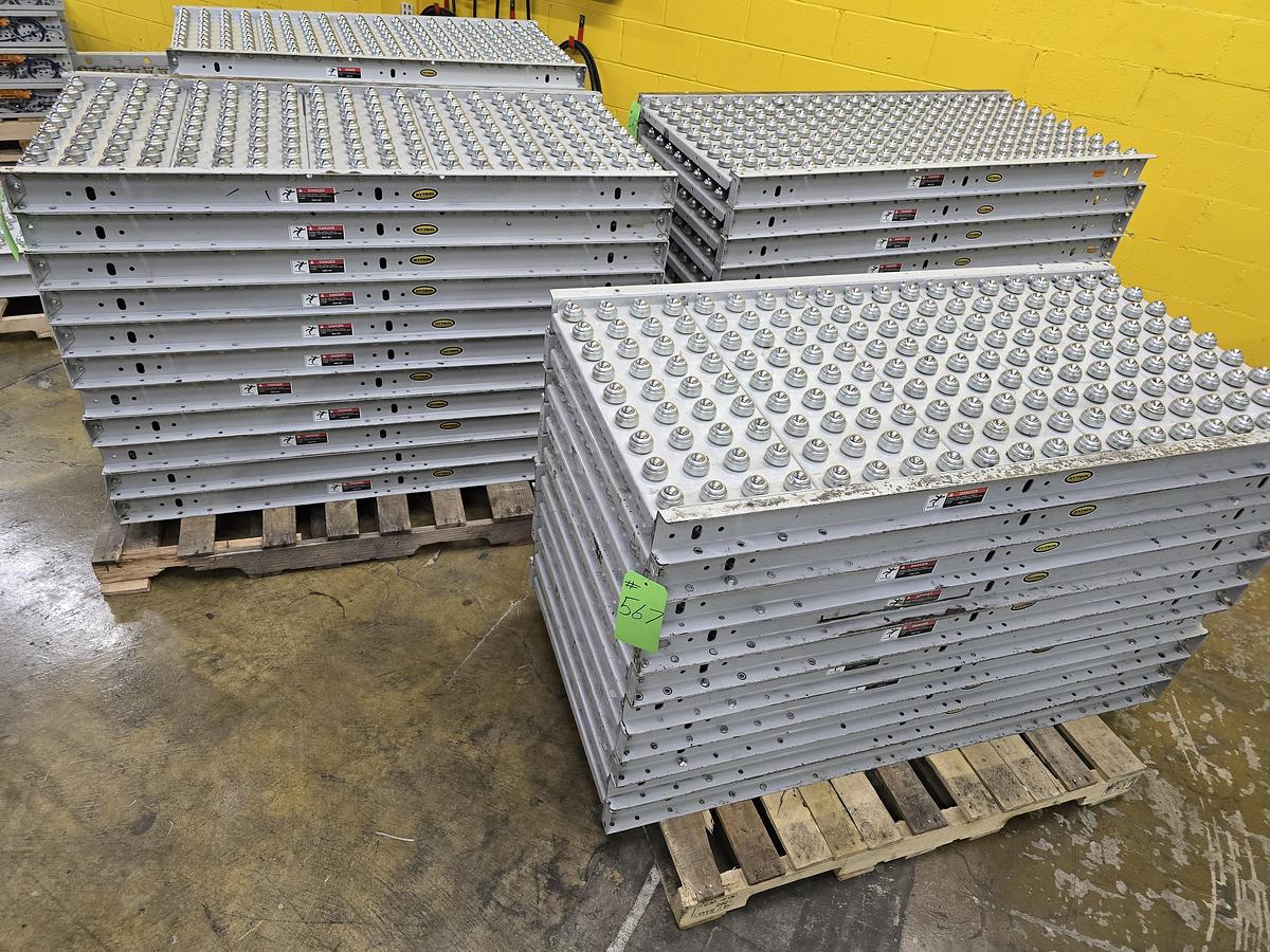 Used Hytrol Roller Ball Transfer Table Conveyor 30" x 63" (#566)