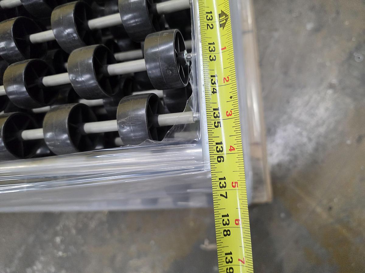 Used UNEX Span Track Wheel Bed Conveyor 12.75" x 11'4.5" (#643)
