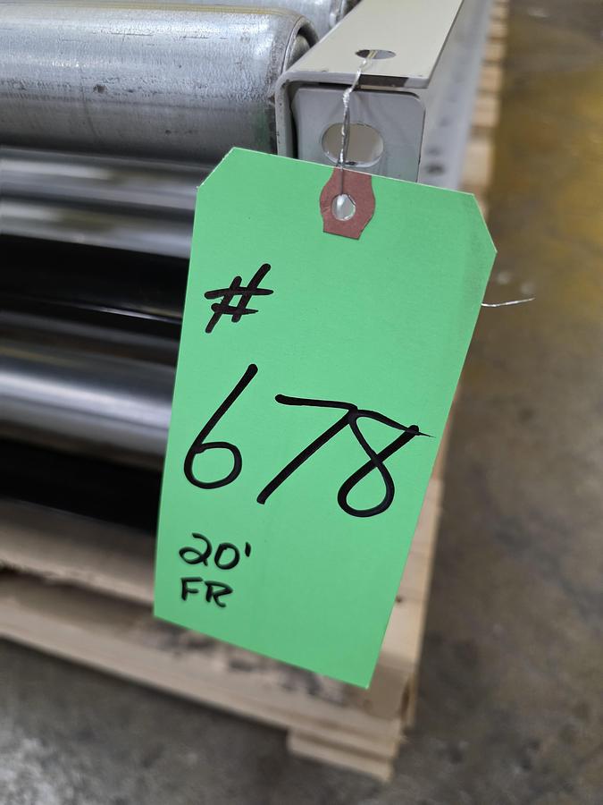 Used Hytrol 190E24EZ E24 Zero Pressure Roller Conveyor 30" x 20' (#678)
