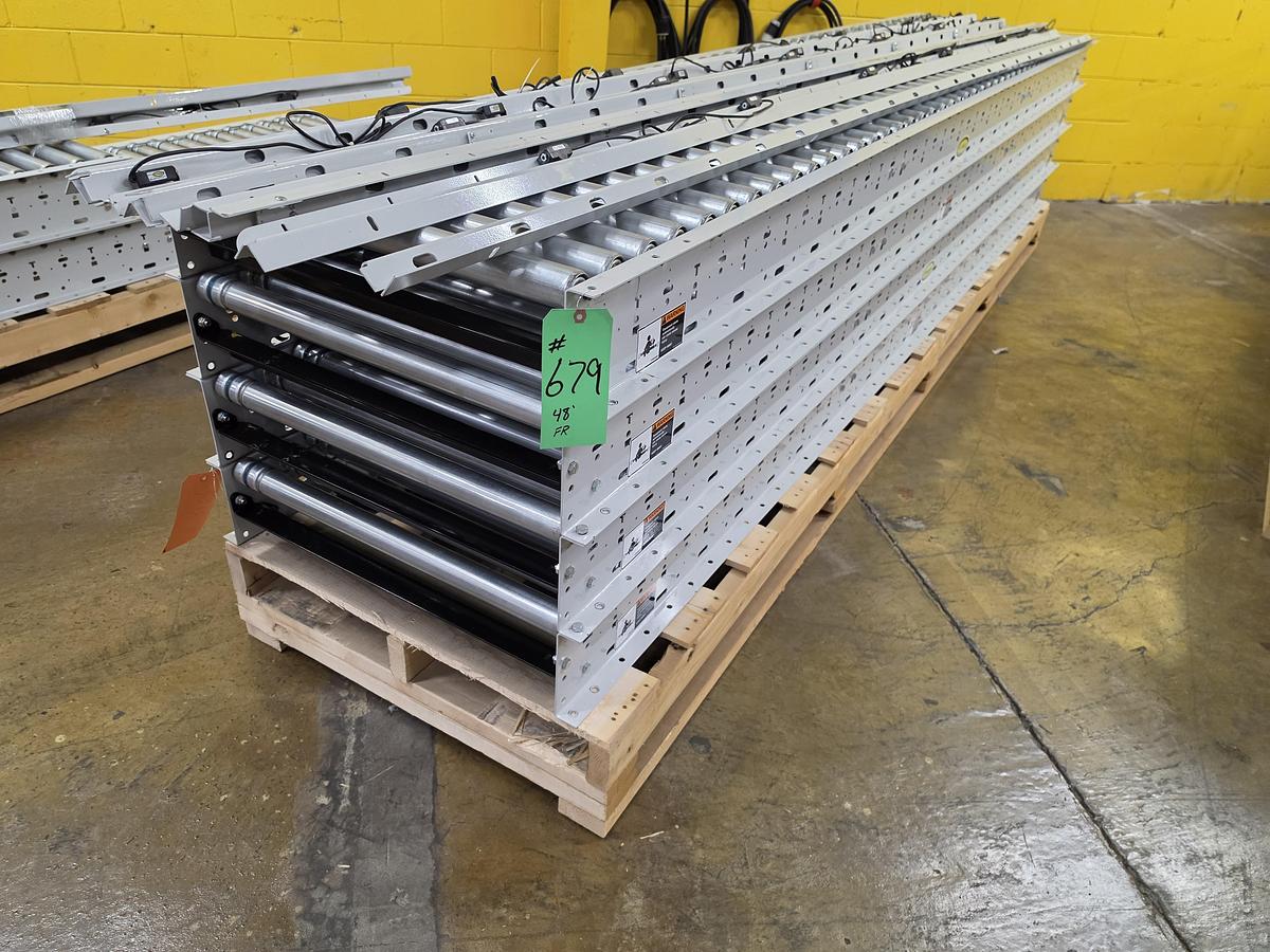 Used Hytrol 190E24EZ E24 Zero Pressure Roller Conveyor 30" x 20' (#679)
