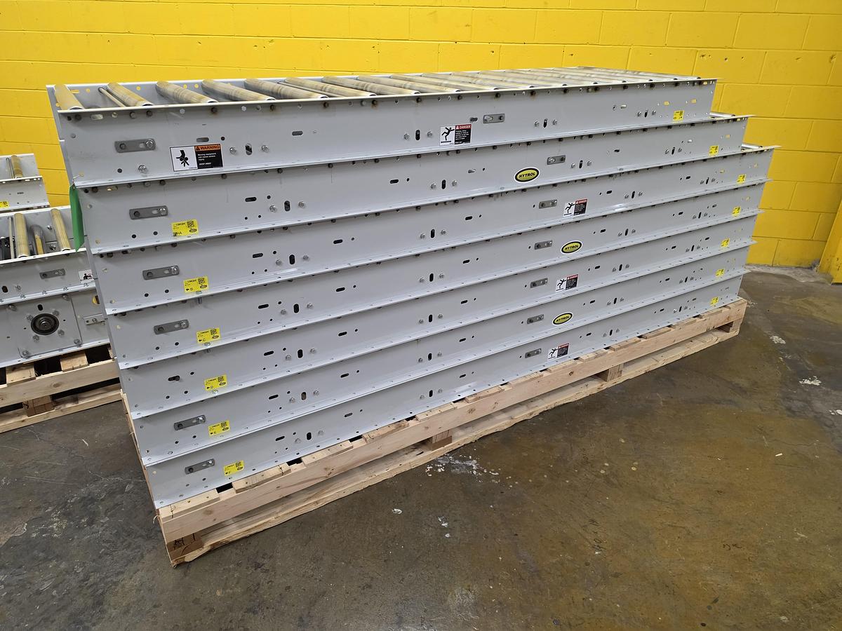 Used Hytrol Roller Bed Belt Conveyor 30" x 79' (#655)