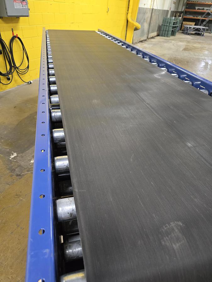 Used MHS 37.5" x 36' Roller Bed Conveyor (#547)