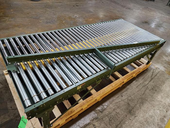 Used Hytrol ABLR Roller Bed Conveyor Merge Table (#220)