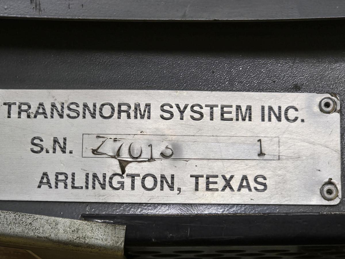 Used Transnorm 90 Degree Belted Curve Conveyor TS1500/140 V2 27" Belt, 36" IR (#396)