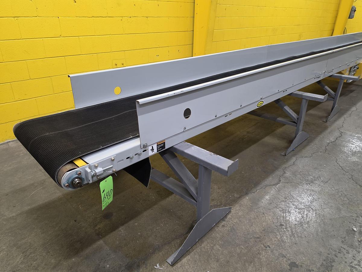 Used Hytrol TA Slider Bed Belt Conveyor 30" x 98'6" (#640)