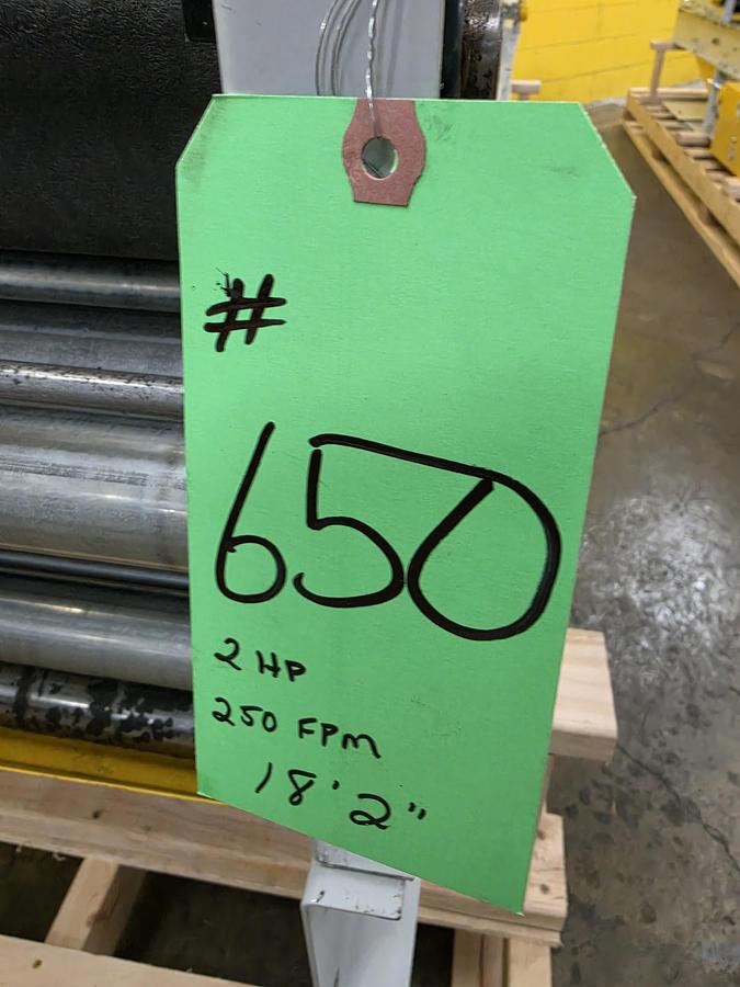 Used NEW Hytrol RBI Roller Bed Incline Decline Belt Conveyor 24" x 16'6" (#650)