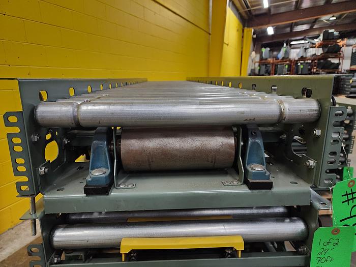 Used Hytrol ABEZ Zero Pressure Accumulation Roller Conveyor 24" x 70' (#98)