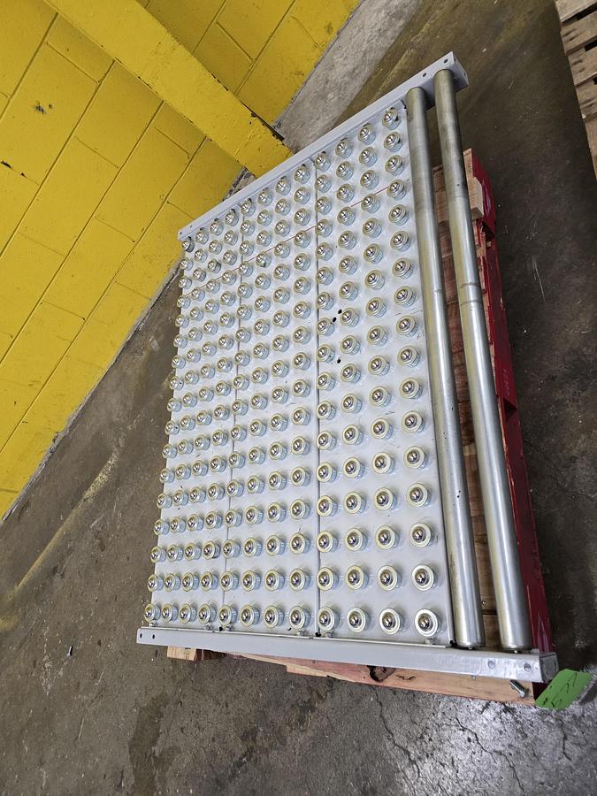 Used Hytrol Roller Ball Transfer Table Conveyor 54" x 5' (#577)