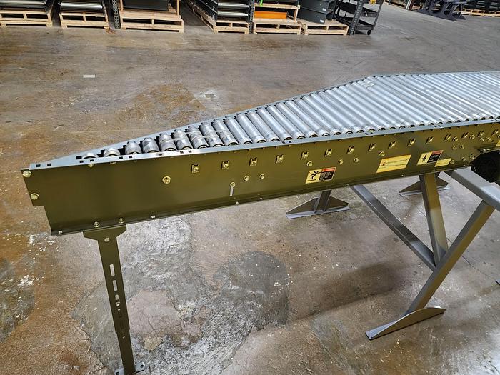 Used Intelligrated 24.5" Left Hand Powered Live Roller Spur (#36)