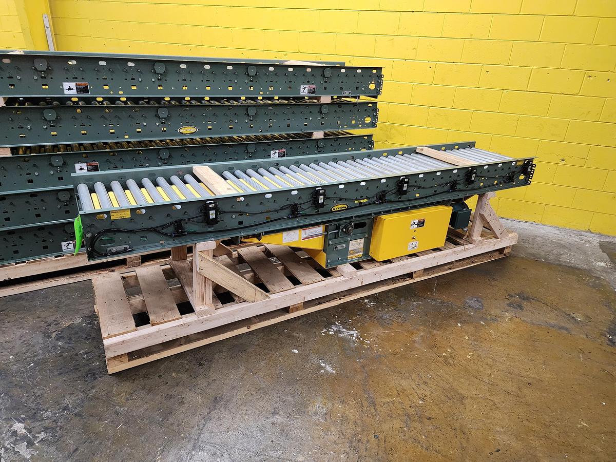 Used Hytrol ABEZ Zero Pressure Accumulation Roller Conveyor 24" x 60' (#705)