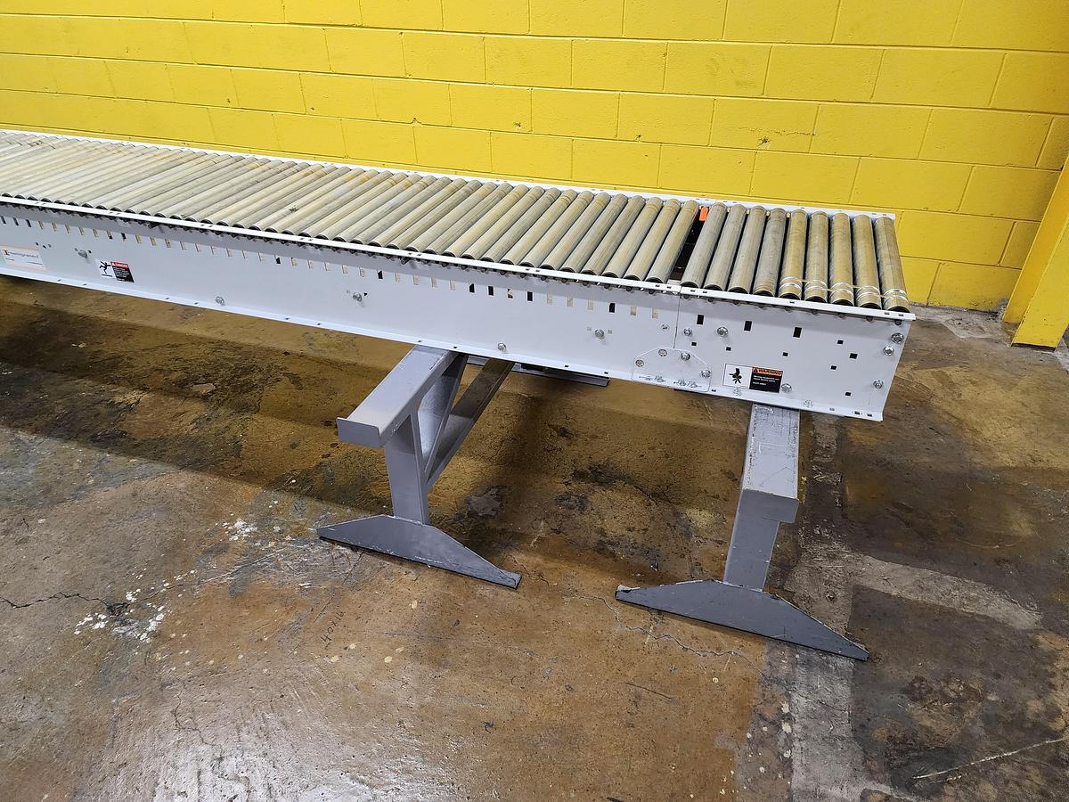 Used 2023 Intelligrated 24.5" x 15' Live Roller V-Belt Conveyor (#383)