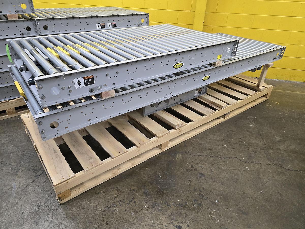 Used Hytrol ABLR Live Roller Conveyor 42" x 71' (#588)
