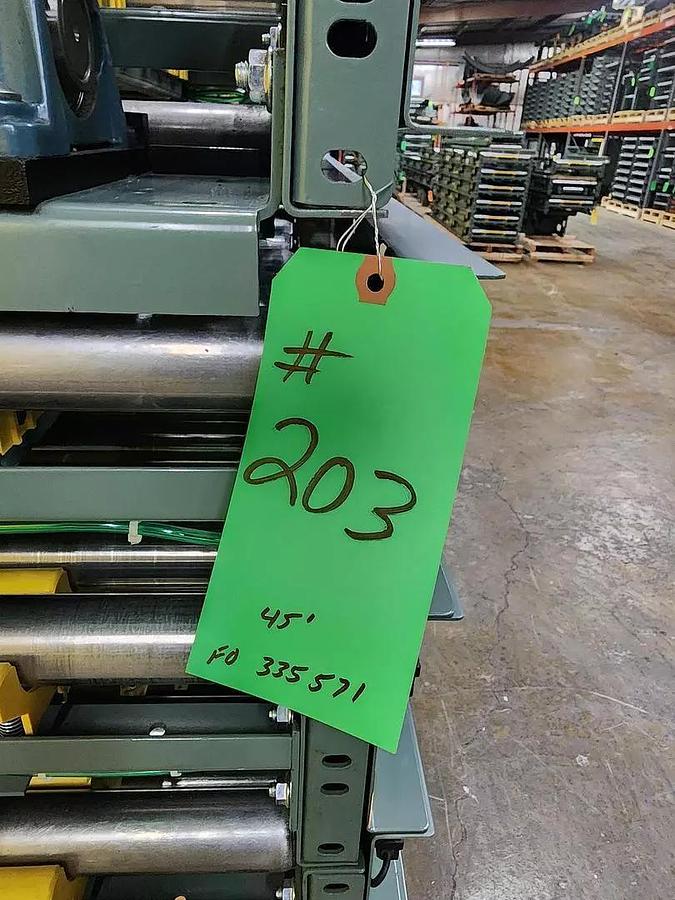 Used Hytrol ABEZ Zero Pressure Accumulation Roller Conveyor 24" x 45' (#203)