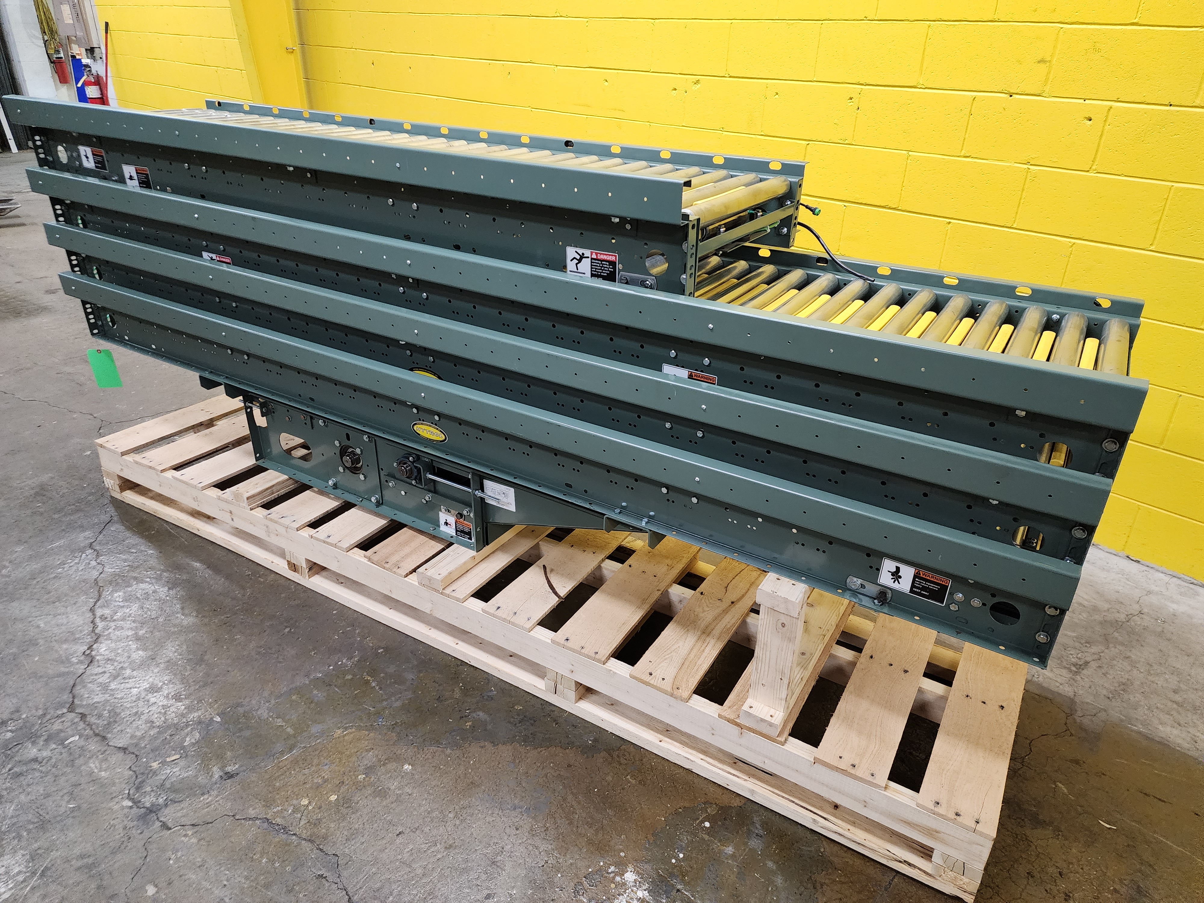 Used Hytrol ABEZ Zero Pressure Accumulation Roller Conveyor 24" x 37'6" (#190)
