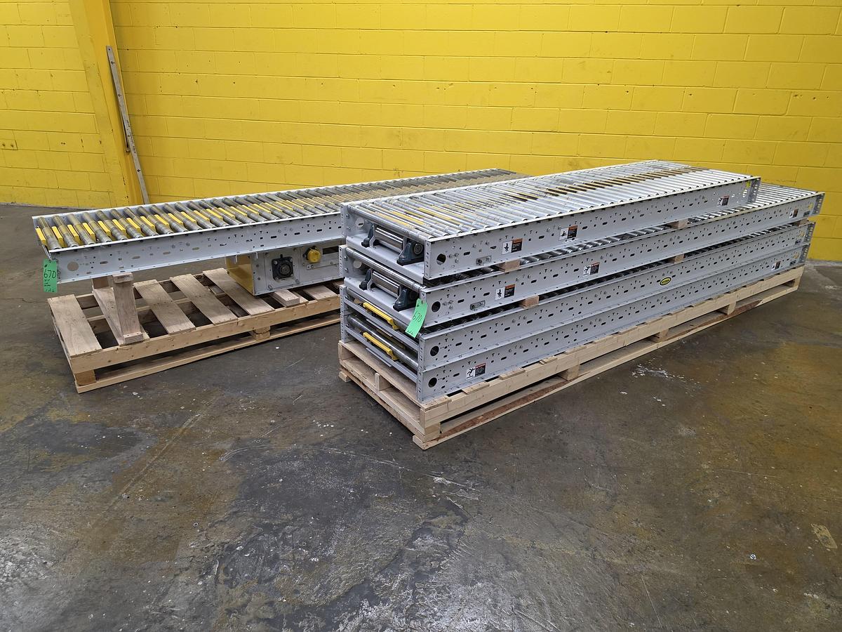 Used Hytrol ABLR Live Roller Conveyor 30" x 56'6" (#670)