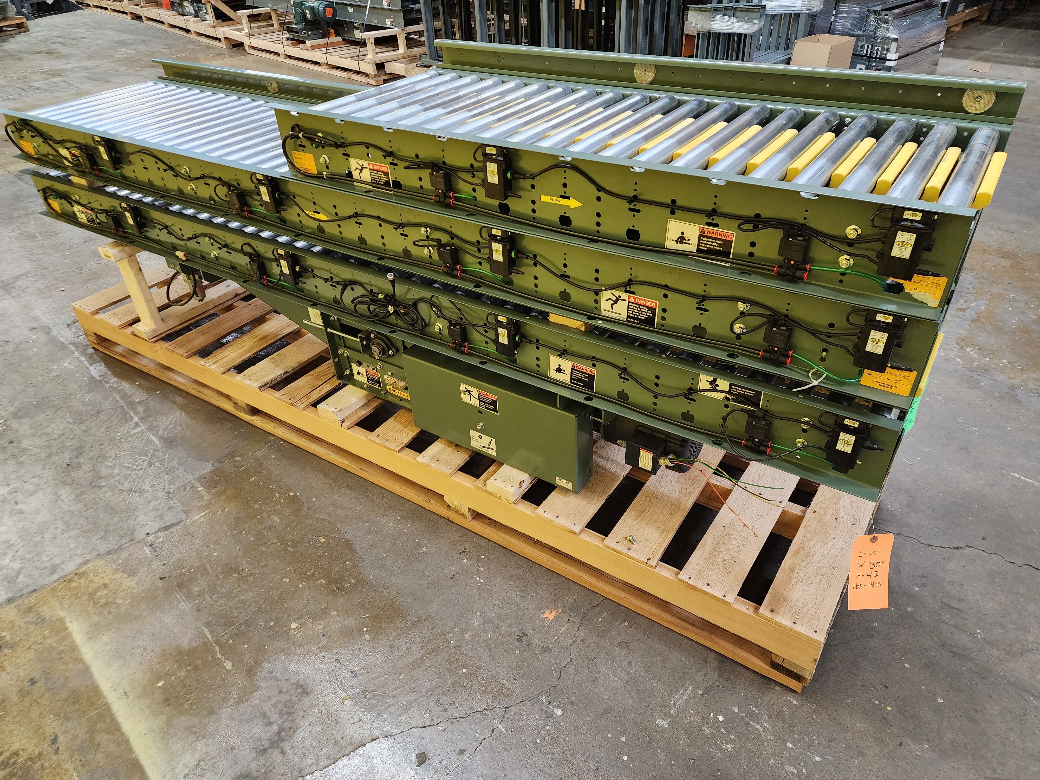 Used Hytrol ABEZ Zero Pressure Accumulation Roller Conveyor 24" x 25' (#186)