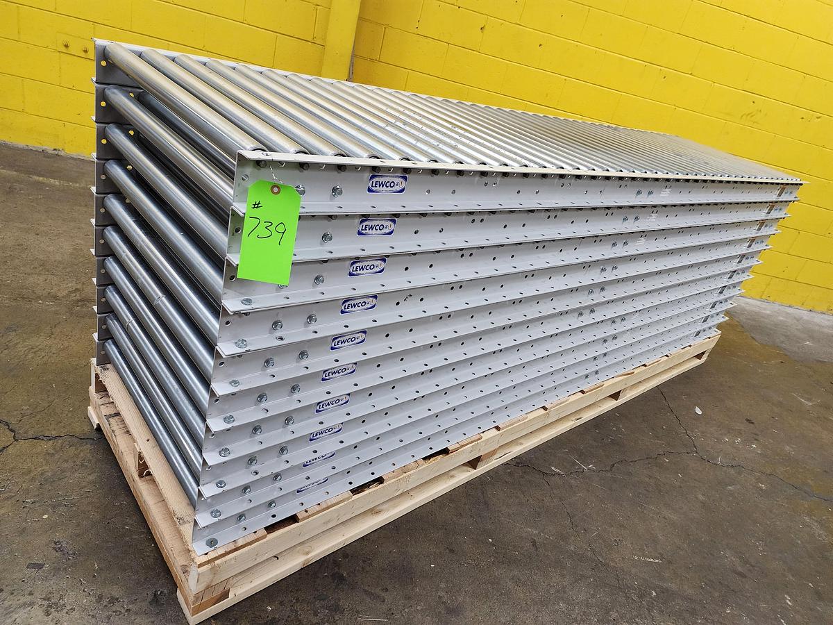Used Lewco Gravity Conveyor 31" x 100' (#739B)