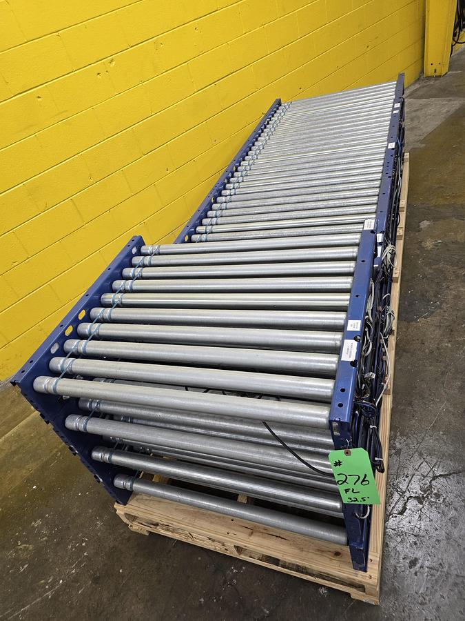 Used MHS Itoh Denki 34" x 32.5' MDR Zero Pressure Accumulation Roller Conveyor (#276)
