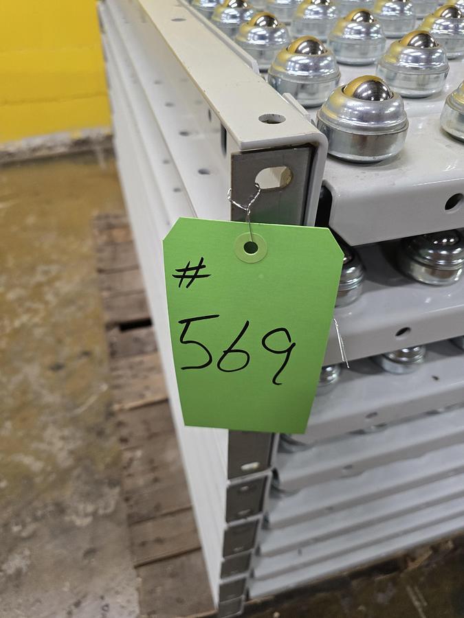 Used Hytrol Roller Ball Transfer Table Conveyor 30" x 63" (#569)