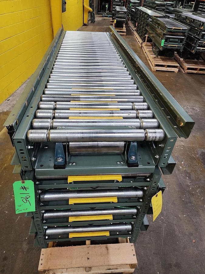 Used Hytrol ABEZ Zero Pressure Accumulation Roller Conveyor 24" x 45' (#195)