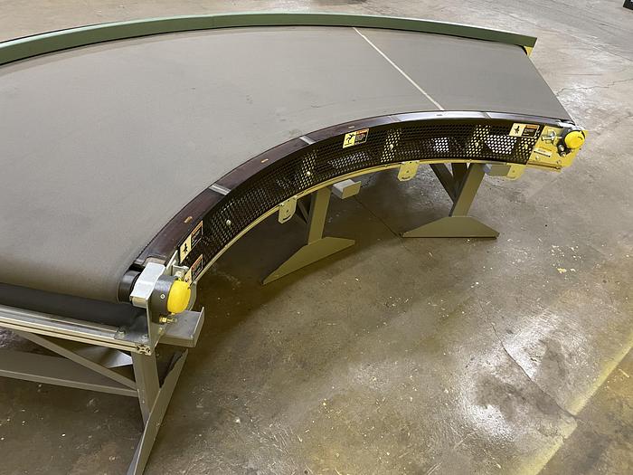Used Transnorm 90 Degree Belted Curve Conveyor TS1500/140 V2 44" Belt, 61" IR (#177,178,179)
