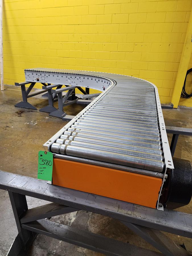 2023 Intelligrated 30.5" x 90 Degree Curve Roller V Belt Conveyor (#380)