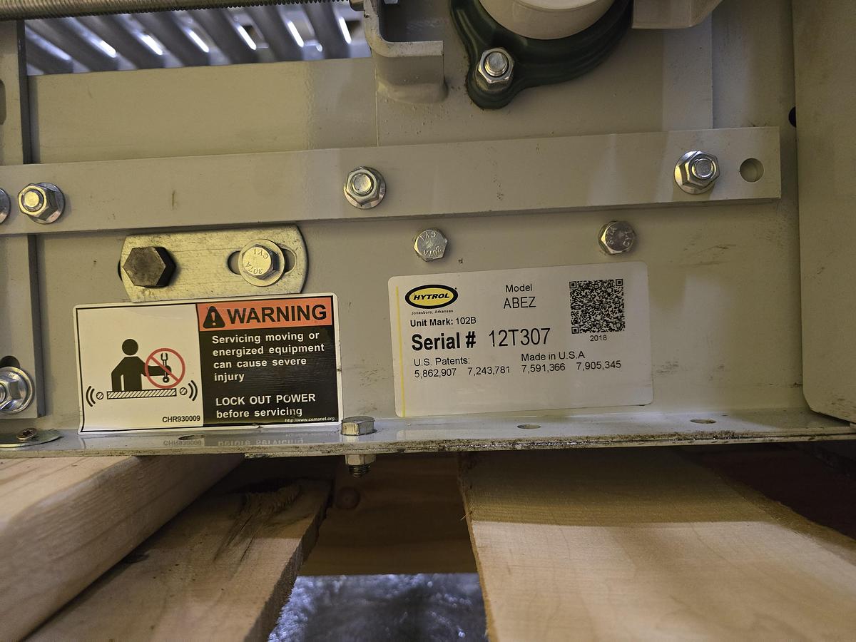 Used Hytrol ABLR Live Roller Conveyor 42" x 123' (#587)