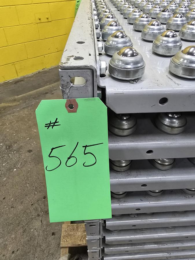Used Hytrol Roller Ball Transfer Table Conveyor 