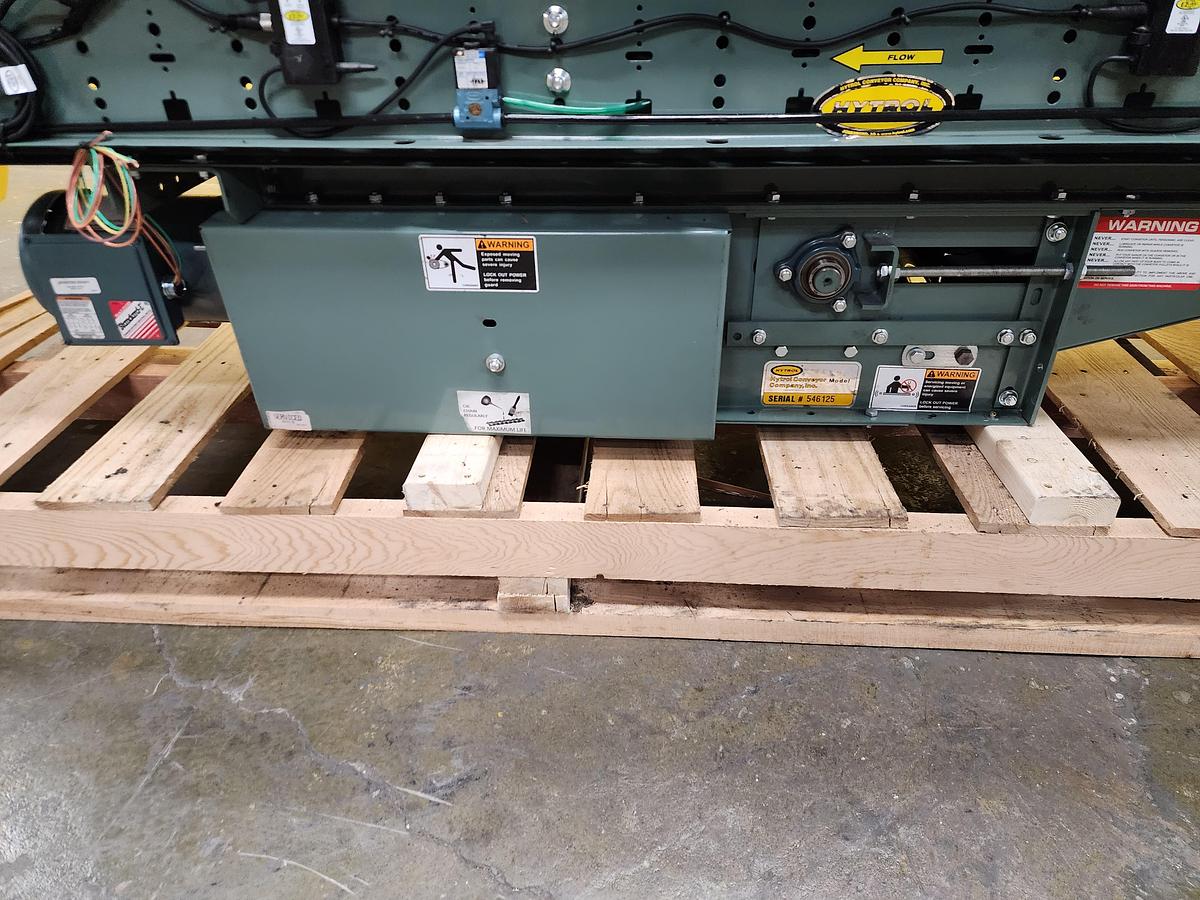 Used Hytrol ABEZ Zero Pressure Accumulation Roller Conveyor 24" x 37'6" (#185)