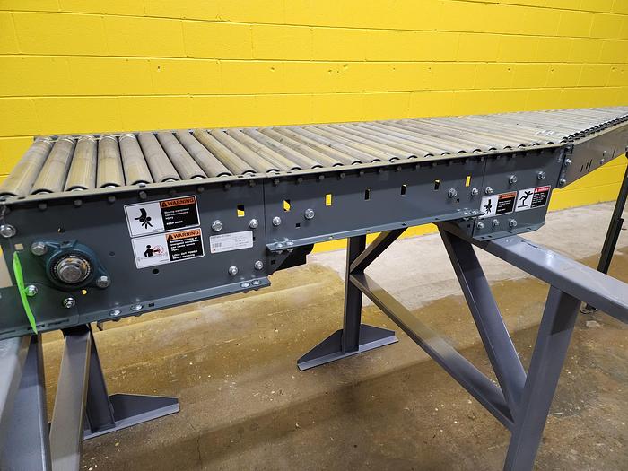 Used Intelligrated 24.5" Left Hand Powered Live Roller Spur (#36)