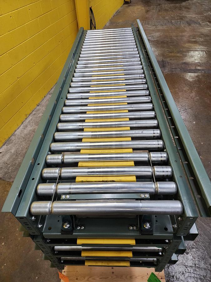 Used Hytrol ABEZ Zero Pressure Accumulation Roller Conveyor 24" x 37'6" (#190)