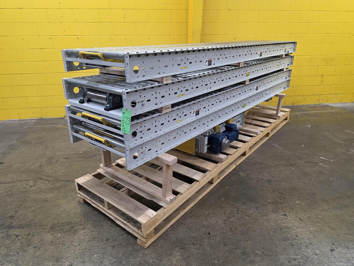 Used Hytrol ABLR Live Roller Conveyor 30" x 48' (#673)
