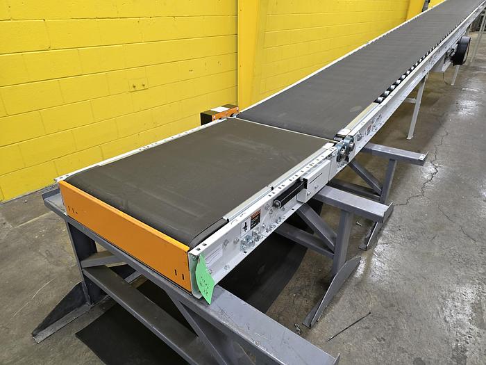 Used Intelligrated Roller Bed Incline / Decline Belt Conveyor 30.5" x 39'11.5" (#361)