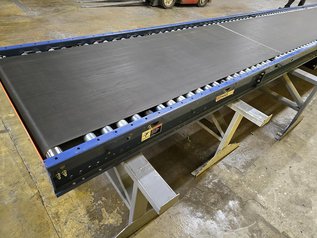 Used MHS 37.5" x 29' Roller Bed Conveyor (#266)