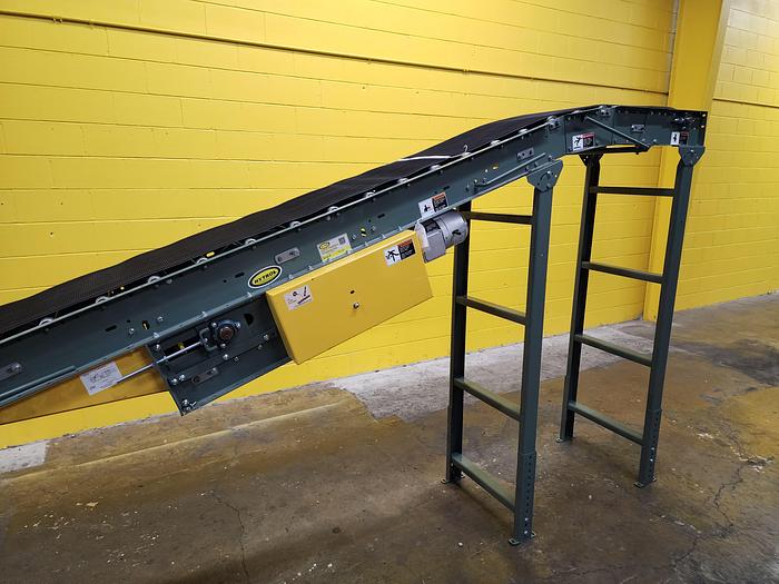 Used Hytrol RBI Roller Bed Incline Decline Belt Conveyor 24" x 16'6" (#137)