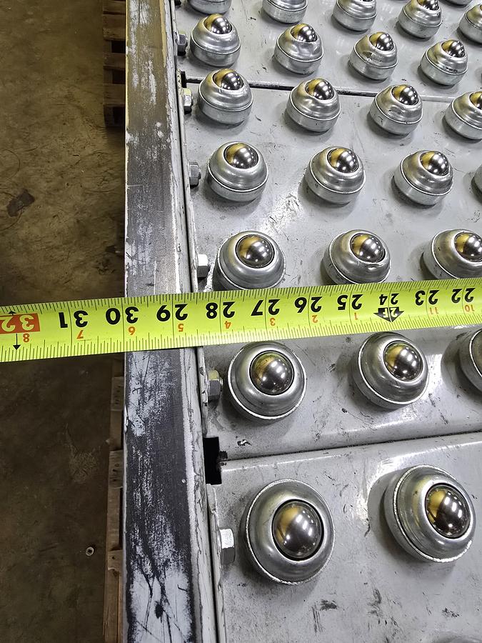 Used Hytrol Roller Ball Transfer Table Conveyor 30" x 63" (#566)