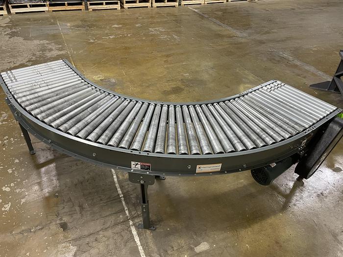 Used Intelligrated 24.5" x 90 Degree Curve Roller V Belt Conveyor (#67) (14 Avail)