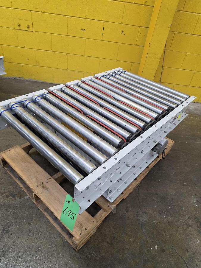 Used Hytrol 190E24EZ 24 volt 90 Degree Pop Up Divert Transfer Conveyor (#695)